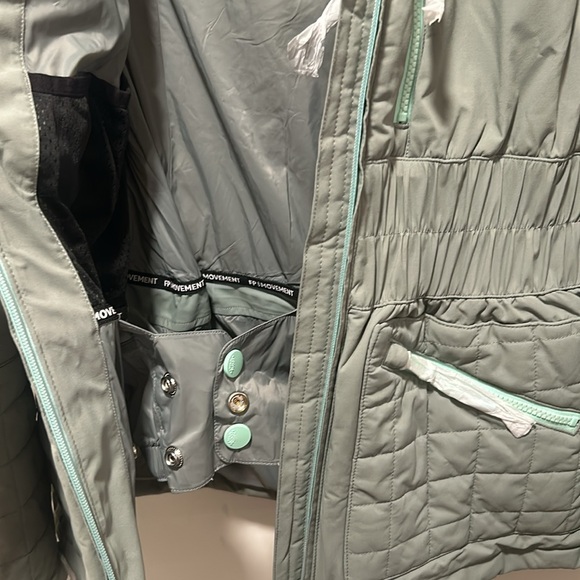 NEW Free People movement All Prepped Ski Jacket Greyed Olive size Large - Picture 5 of 9